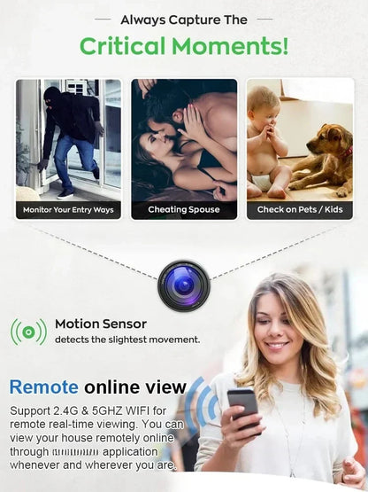 💥LAST DAY HOT SELLING PRODUCT !! - 📸Mini 5g Wireless Wifi Camera 1080p HD 📸