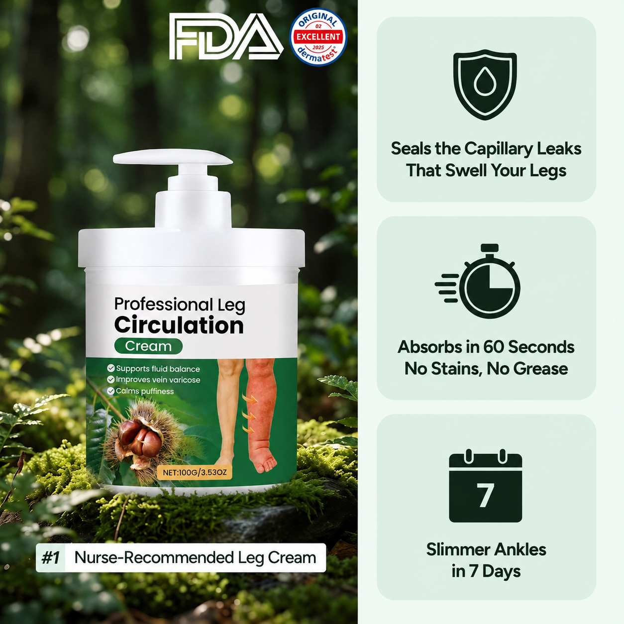 Professional Leg Circulation Cream
